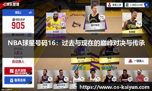 NBA球星号码16：过去与现在的巅峰对决与传承