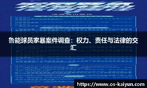 鲁能球员家暴案件调查：权力、责任与法律的交汇