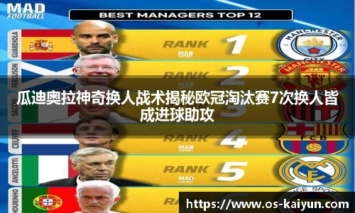 瓜迪奥拉神奇换人战术揭秘欧冠淘汰赛7次换人皆成进球助攻